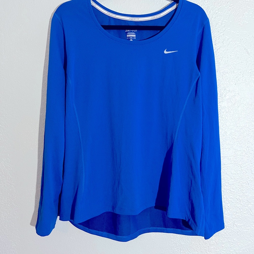 Nike Running Dri Fit XL Long sleeve Royal Blue Shirt Pre-owned Women’s